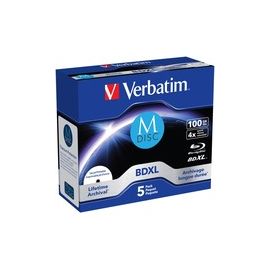 M-DISC BD-R JEWEL CASE 4X100GB INKJET PRINTABLE