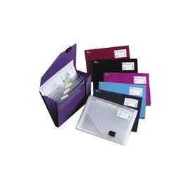 Snopake 6-Part Organiser Smoke/Clear 11893