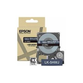 Epson LK-5HWJ White on Matte Navy Tape Cartridge 18mm - C53S672085