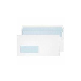Value Wallet S/S Window DL 110x220mm 90gsm White (BOX 1000)