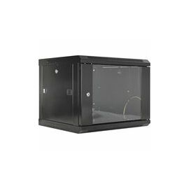 19IN WALLMOUNT CABINET 6U -370X600X450MM ASSEMBLED BLACK