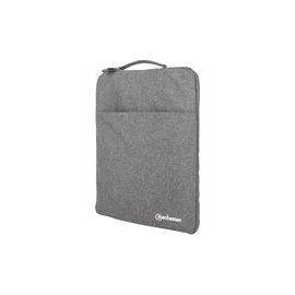 SEATTLE LAPTOP SLEEVE 15.6IN GREY FRONT POCKET PADDED SOFT