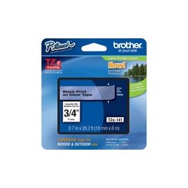 Lettering Tape, 3/4" Size, Black/Clear