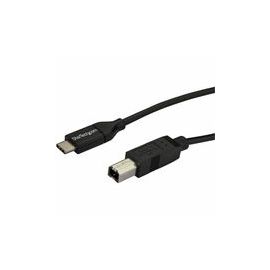 2m 6 ft USB C to USB B Cable - M/M - USB 2.0 - USB Type C Printer Cable - USB 2.0 Type-C to Type-B Cable
