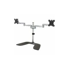 Dual Monitor Stand - Articulating Arms - Height Adjustable - For VESA Mount Monitors up to 32" - Steel/Aluminum