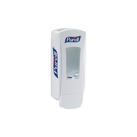 Dispenser,f/Hand Sanitizer,1250 ml, 4-1/2"x4"x11-1/4" ,White