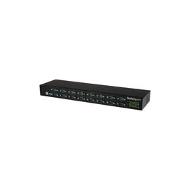 16 Port USB to Serial Adapter Hub - USB to RS232 Port Adapter with Daisy Chain - Rackmount