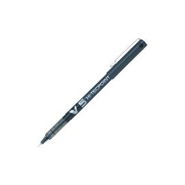 Pk12 Pen Rollerball Liquid Ink Black Pilot V5 Hi-Tecpoint 0.5Mm Extra Fine