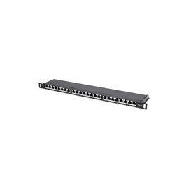 CAT6A PATCH PANEL 24-PORT FTP- 0.5U SHIELD 90/DEG TOP/PUN DOWN