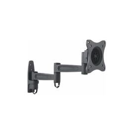 MANHATTAN Flachbildschirm-Wandhalterung Zweifach schwenkbarer Arm geeignet fuer Bildschirme von 33cm bis 76cm Farbe Schwarz
