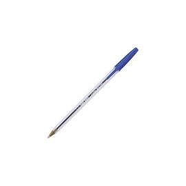 5 ETOILES Stylo Ã  bille pointe moyenne encre bleue corps plastique cristal avec capuchon