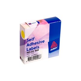 Avery Label Dispenser for Diam.19mm Yellow Ref 24-508 [1120 Labels]