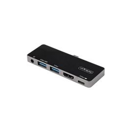 USB C Multiport Adapter, USB-C to 4K 60Hz HDMI, 100W PD Pass-Through, 3xUSB, Audio, USB-C Mini Dock, Portable USB Type-C Dock