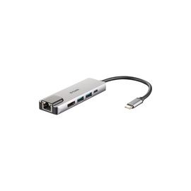 D-LINK DUB-M520 USB-C 5-Port USB 3.0 Hub mit HDMI und Ethernet und USB-C Ladeanschluss