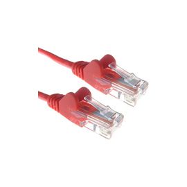 0.5M RJ45 Cat 6A SSTP Stranded snagless Network Cable Red