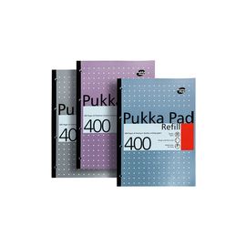 PUKKA PAD A4 REFILL 400SHEET BLUE PK5