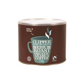 Clipper Fairtrade Instant Coffee Organic Granules Freeze Dried Tin 500g Ref A06762