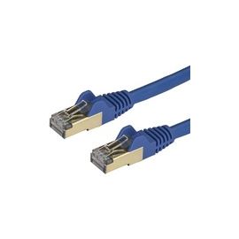 1m Blue Cat6a Ethernet Cable - Shielded (STP) - Cat6a Patch Cable - Cat6a Network Cable - Cat 6a