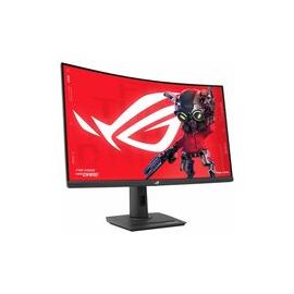 ASUS ROG Strix XG32WCS USB Type-C Gaming Monitor  32-inch (31.5 viewable) 2560x1440, Curved, 180Hz (Above 144Hz), 1ms (GTG), Fast VA, Extreme Low Motion Blur Sync, USB Type-C, FreeSync, DisplayWidget Center, tripod socket, HDR