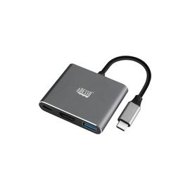 Expand your laptop?s connection port with this USB Type-C multiport docking station. It has an HDMI port for transmitting 4K content to your external monitor and can also charge other devices. This USB Type-C multi-port docking station also has a Type-A o