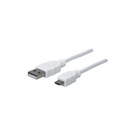 USB 2.0 CBL AM-MICRO BM WHT 3.3FT