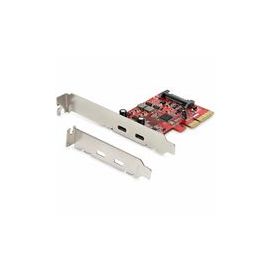 PCIe USB 3.1 Card - 2x USB C 3.1 Gen 2 10Gbps - PCIe Gen 3 x4 - ASM3142 Chipset - USB Type C PCI Express Card (PEXUSB312C3)