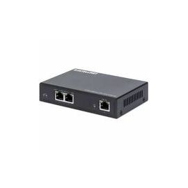 INTELLINET 2-Port Gigabit Ultra PoE-Extender Verlaengert PoE-Reichweite um 100m PoE-Strombudget 60W 2x PSE-Ports IEEE 802.3bt/at/af