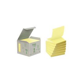 POSTIT RECYCLED ZNOTES 76X76 YELLOW
