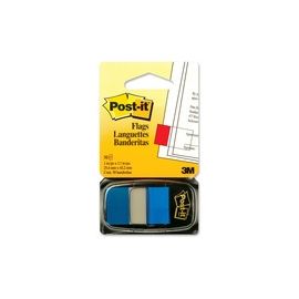 Post-it Flags, 1" , Blue, 50/Dispenser