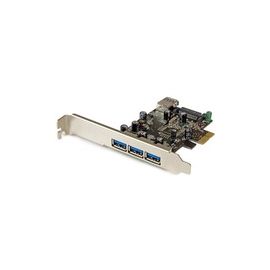 4 Port PCI Express USB 3.0 Card - 3 External and 1 Internal