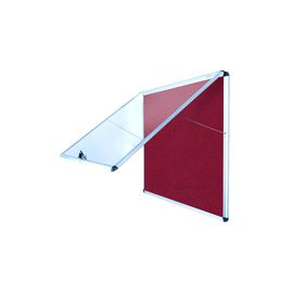 Bi-Office Fire Retardant Display Case Glazed Blue Fabric 8xA4 Ref ST350101150