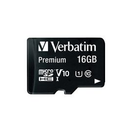 Micro SDHC w/Adapter, 16GB, Black