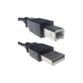 3M USB 2 Connection cable - A Male to B Male Printer etc(Black)