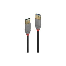 LINDY 2m USB 3.0 Typ A Verlaengerungskabel A male / female Anthra Line