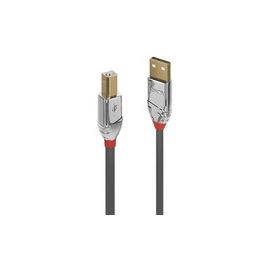LINDY 0,5m USB 2.0 Typ A an B Kabel Cromo Line 480 Mbit/s