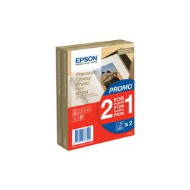 PAPIER PHOTO PREMIUM GLACE 10X15 40FEUILLES 1+1GRATUIT