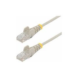0.5 m CAT6 Cable - Slim CAT6 Patch Cord - Grey - Snagless RJ45 Connectors - Gigabit Ethernet Cable - 28 AWG (N6PAT50CMGRS)
