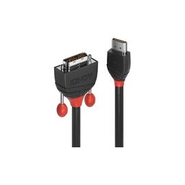 LINDY 0,5m HDMI/DVI-D Kabel Black Line HDTV und HDCP kompatibel