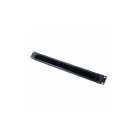 1U Cable Pass Through W/ Brush Strip Black