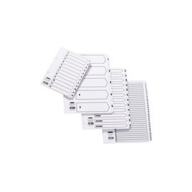 Concord Classic Index 1-5 A5 White Board with Clear Mylar Tabs 07001/CS70