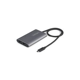 Thunderbolt 3 to Dual DisplayPort Adapter DP 1.4 - Dual 4K 60Hz or Single 8K/5K TB3 to DP Monitor Video Adapter - Mac/Windows