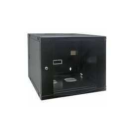 19IN DOUBLE SECTION WALLMOUNT- CABINET 9U 600MM FLATPACK BLACK
