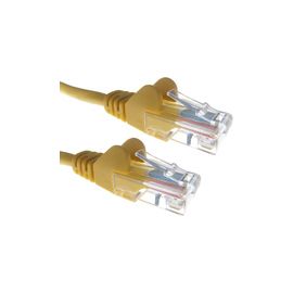 0.5m RJ45 Cat6 UTP LSZH Stranded snagless Network Cable YELLOW