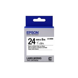 EPSON LABEL CARTRIDGE STANDARD LK-6WBN BLACK/WHITE 24MM (9M)