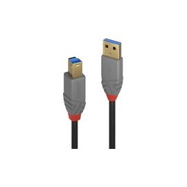 LINDY 5m USB 3.0 Typ A an B Kabel Anthra Line 5Gbit/s