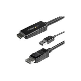 2 m (6.6 ft.) HDMI to DisplayPort Cable - 4K 30Hz - USB-powered - Active HDMI to DisplayPort Cable (HD2DPMM2M)