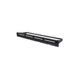BLANK PATCH PANEL 24-PORT- 1U BLACK