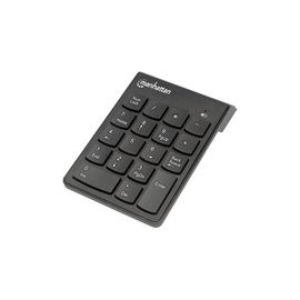 Numeric Wireless USB Keypad, with USB micro recevier, 18 Full-Size Keys, Black . 2.4GHz RF technology offers wireless freedom with effective range up 33 ft.) , Auto power management, hibernation mode, helps maintain proper battery levels. Plug and Play; n