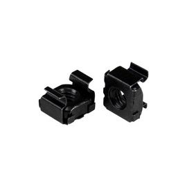 M6 Cage Nuts - 100 Pack, Black - M6 Mounting Cage Nuts for Server Rack & Cabinet