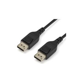 1m 3.3 ft DisplayPort 1.4 Cable - VESA Certified - Supports HBR3 and resolutions of up to 8K@60Hz - Supports HDR for high contrast ratio and vivid colors - Latching DP connectors provide secure connections - Thin 34 AWG wire for flexible installations wit